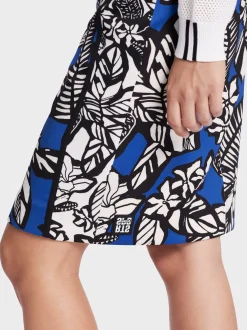 Marc Cain Röcke-KÖRPERNAHER ROCK MIT FLORALEM PRINT white and black