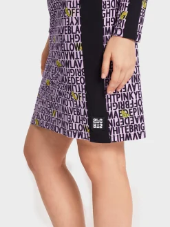 Marc Cain Kleider-KÖRPERNAHES KLEID MIT RAGLAN bright pink lavender
