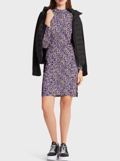 Marc Cain Kleider-KÖRPERNAHES KLEID MIT RAGLAN bright pink lavender