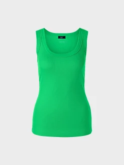 Marc Cain Shirts & Tops-KÖRPERNAHES, ÄRMELLOSES TOP new neon green
