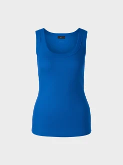 Marc Cain Shirts & Tops-KÖRPERNAHES, ÄRMELLOSES TOP bright royal blue