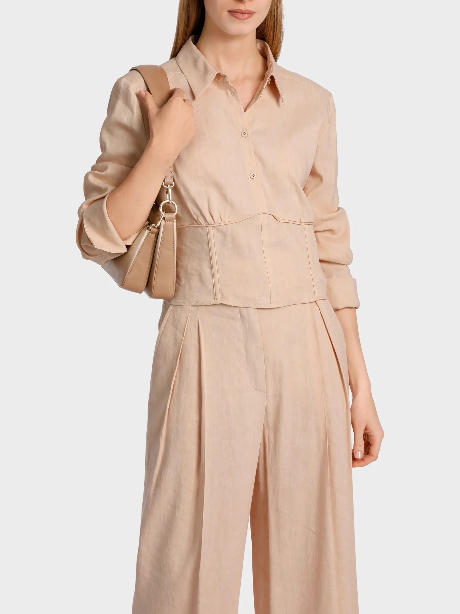 Marc Cain Blusen & Tuniken-KURZE BLUSE IM 30IES-VINTAGE-STYLE soft rose