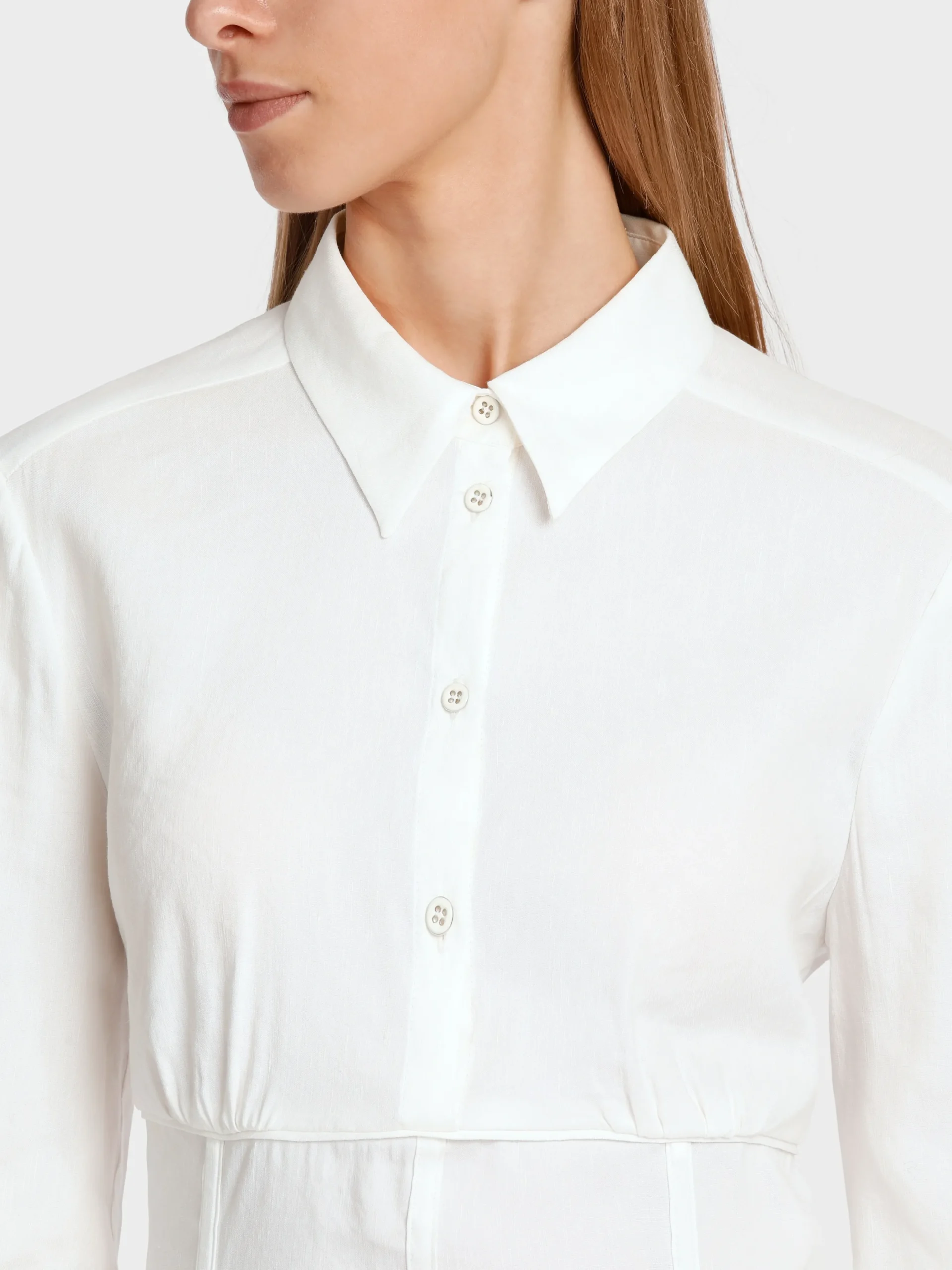 Marc Cain Blusen & Tuniken-KURZE BLUSE IM 30IES-VINTAGE-STYLE off-white