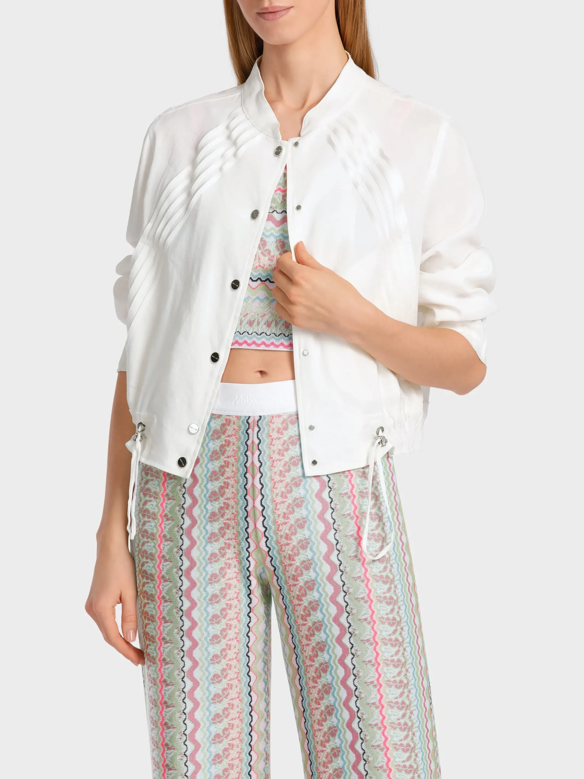 Marc Cain Jacken-KURZE JACKE MIT TAILORING-DETAILS off-white