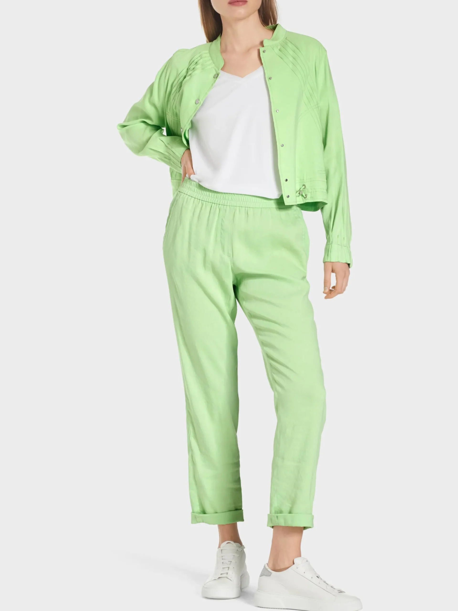 Marc Cain Jacken-KURZE JACKE MIT TAILORING-DETAILS light apple green