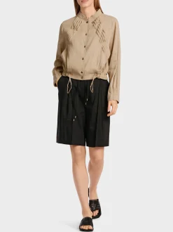 Marc Cain Jacken-KURZE JACKE MIT TAILORING-DETAILS deep sand