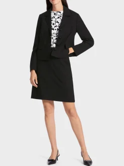 Marc Cain Jacken-KURZER BLAZER MIT GESTEPPTEN KANTEN black