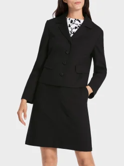 Marc Cain Jacken-KURZER BLAZER MIT GESTEPPTEN KANTEN black