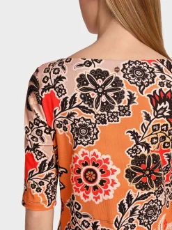 Marc Cain Kleider-KURZES KLEID IN EMPIRE-LINIE bright ochre