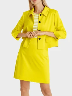 Marc Cain Jacken-KURZJACKE MIT ÄRMELSCHLITZEN bright sulphur