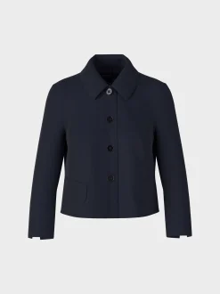 Marc Cain Jacken-KURZJACKE MIT ÄRMELSCHLITZEN midnight blue
