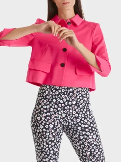 Marc Cain Jacken-KURZJACKE MIT ÄRMELSCHLITZEN super pink