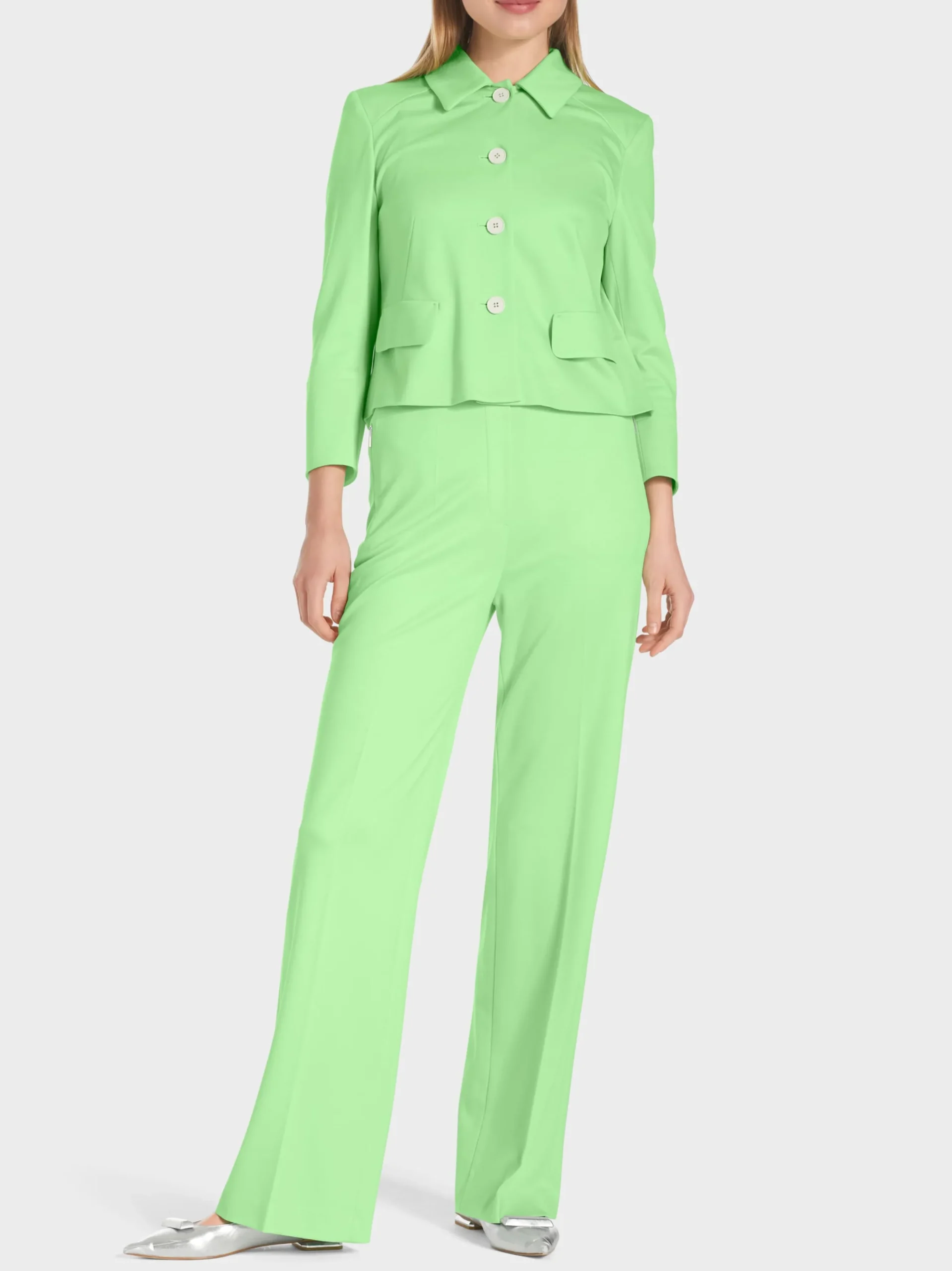 Marc Cain Jacken-KURZJACKE MIT ÄRMELSCHLITZEN light apple green
