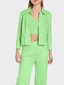 Marc Cain Jacken-KURZJACKE MIT ÄRMELSCHLITZEN light apple green