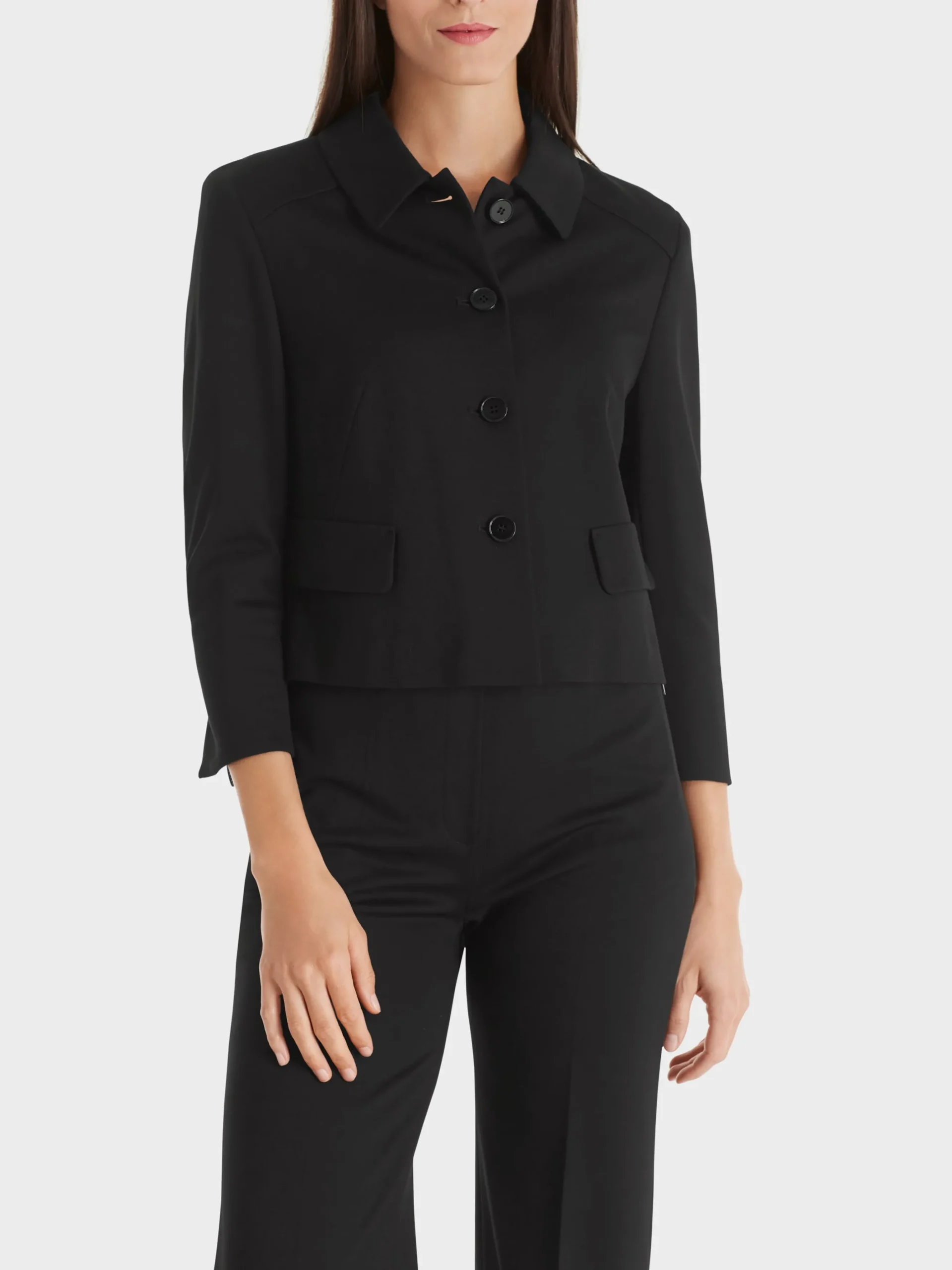 Marc Cain Jacken-KURZJACKE MIT ÄRMELSCHLITZEN black