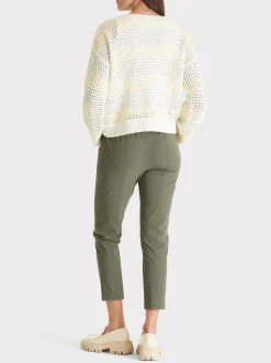 Marc Cain Hosen-7/8-LANGE HOSE RHODOS MIT JOGGINGBUND deep jungle