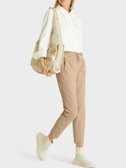 Marc Cain Hosen-7/8-LANGE HOSE RHODOS MIT JOGGINGBUND granola