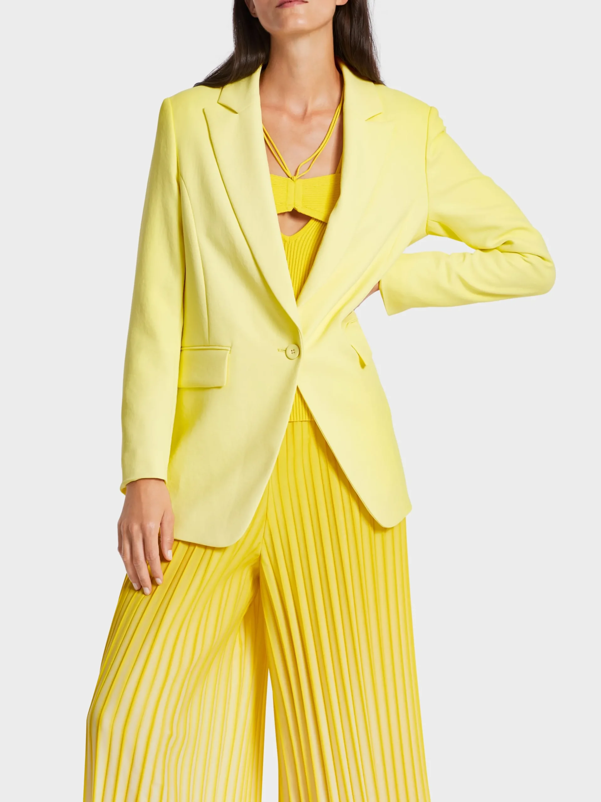 Marc Cain Blazer-LANGER BLAZER pale lemon