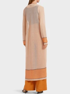 Marc Cain Jacken|Strick-LANGER CARDIGAN, KNITTED IN GERMANY deep sand
