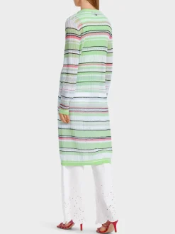 Marc Cain Jacken|Strick-LANGER CARDIGAN KNITTED IN GERMANY light apple green