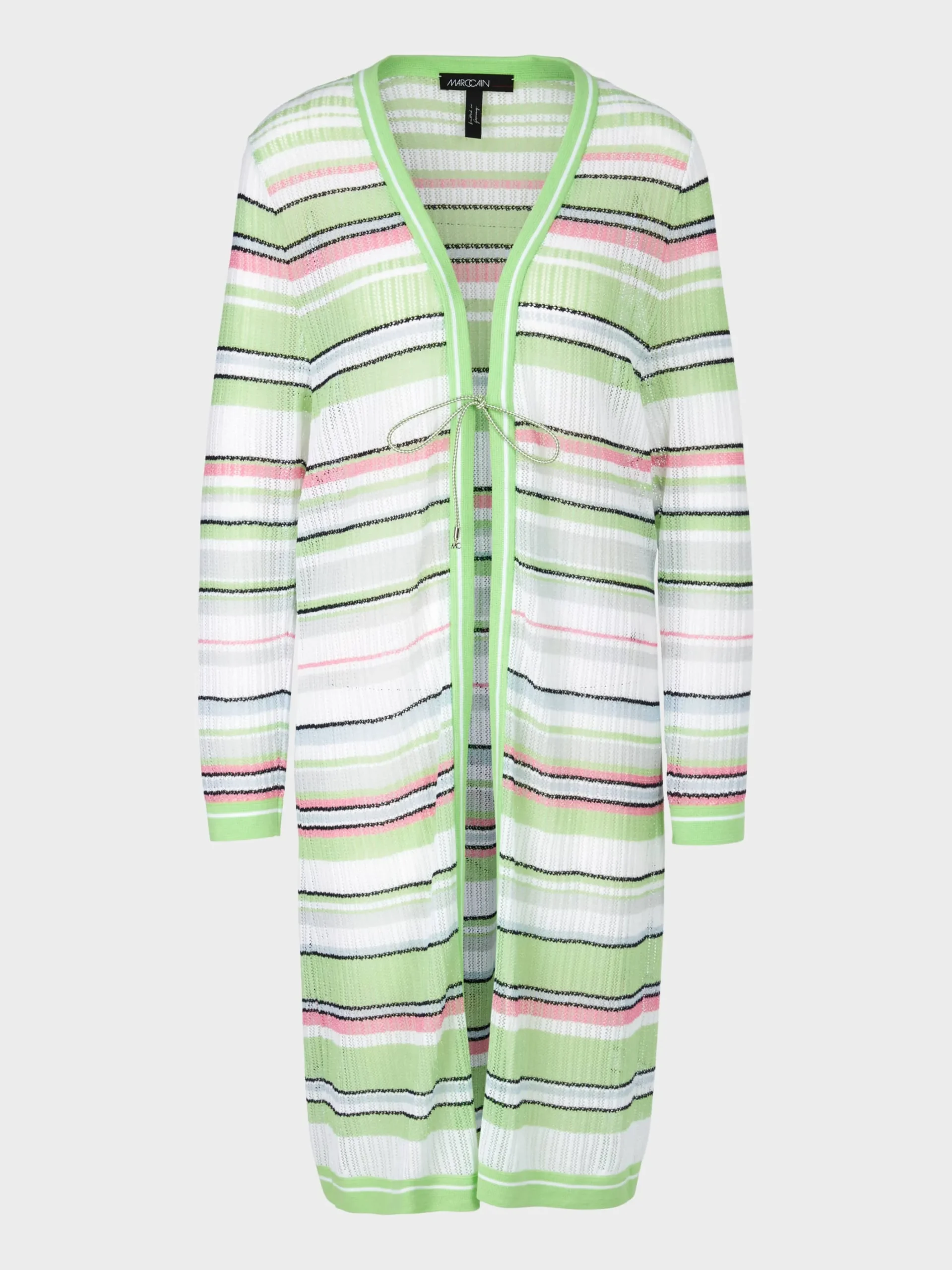 Marc Cain Jacken|Strick-LANGER CARDIGAN KNITTED IN GERMANY light apple green