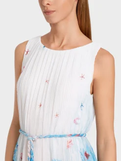 Marc Cain Kleider-LANGES KLEID IM UNTERWASSERDESSIN light azure