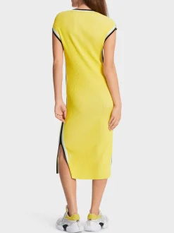 Marc Cain Kleider|Strick-LANGES SCHMALES STRICKKLEID soft limeade