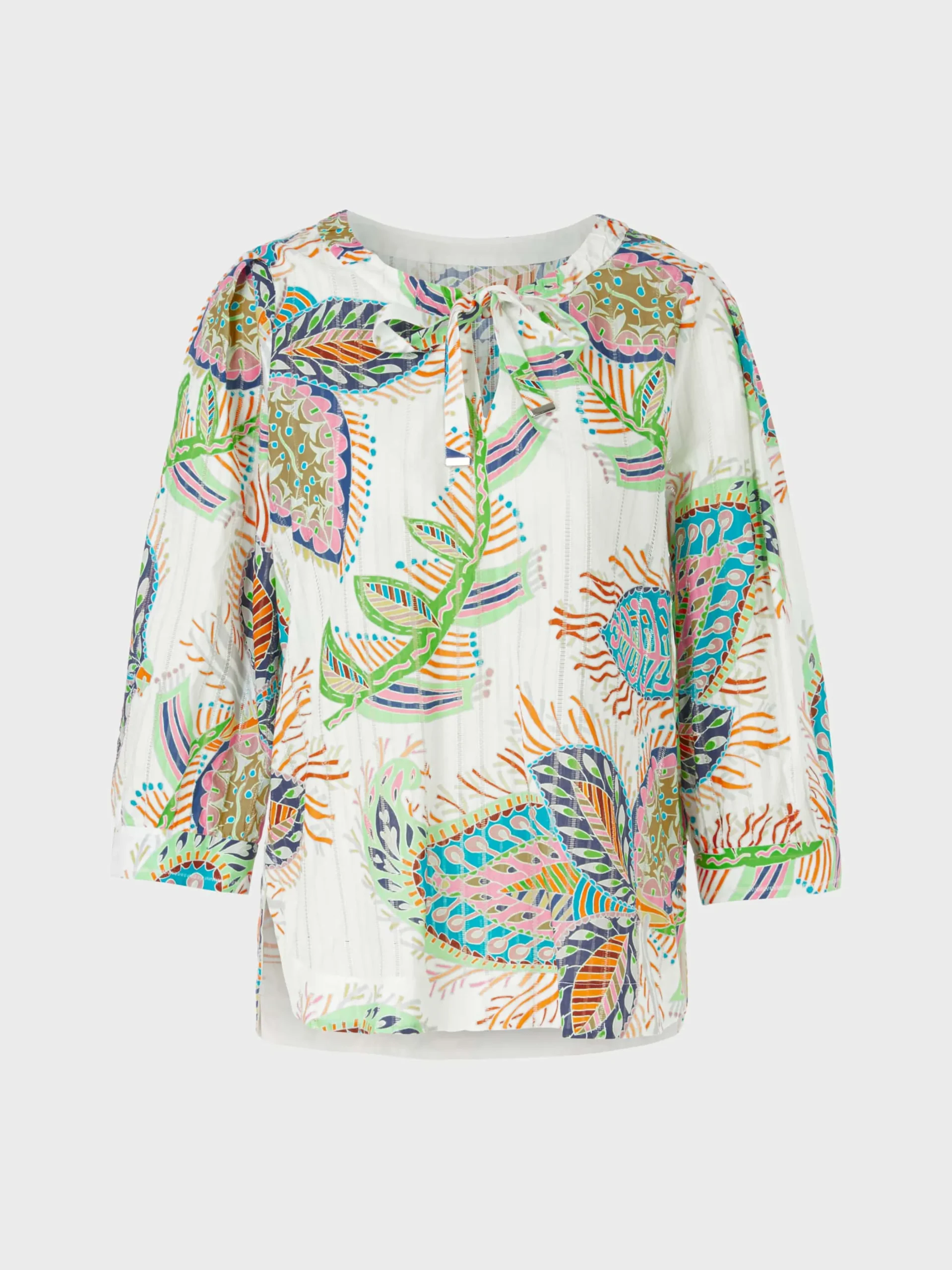 Marc Cain Blusen & Tuniken-LANGÄRMELIGE BLUSE IN A-LINIE white