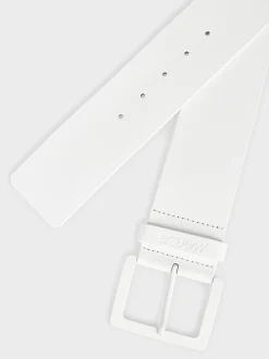 Marc Cain Accessoires-LEDERGÜRTEL MIT METALLSCHLIEßE off-white