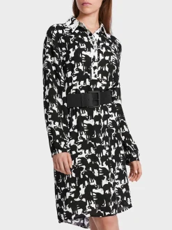 Marc Cain Accessoires-LEDERGÜRTEL MIT METALLSCHLIEßE black