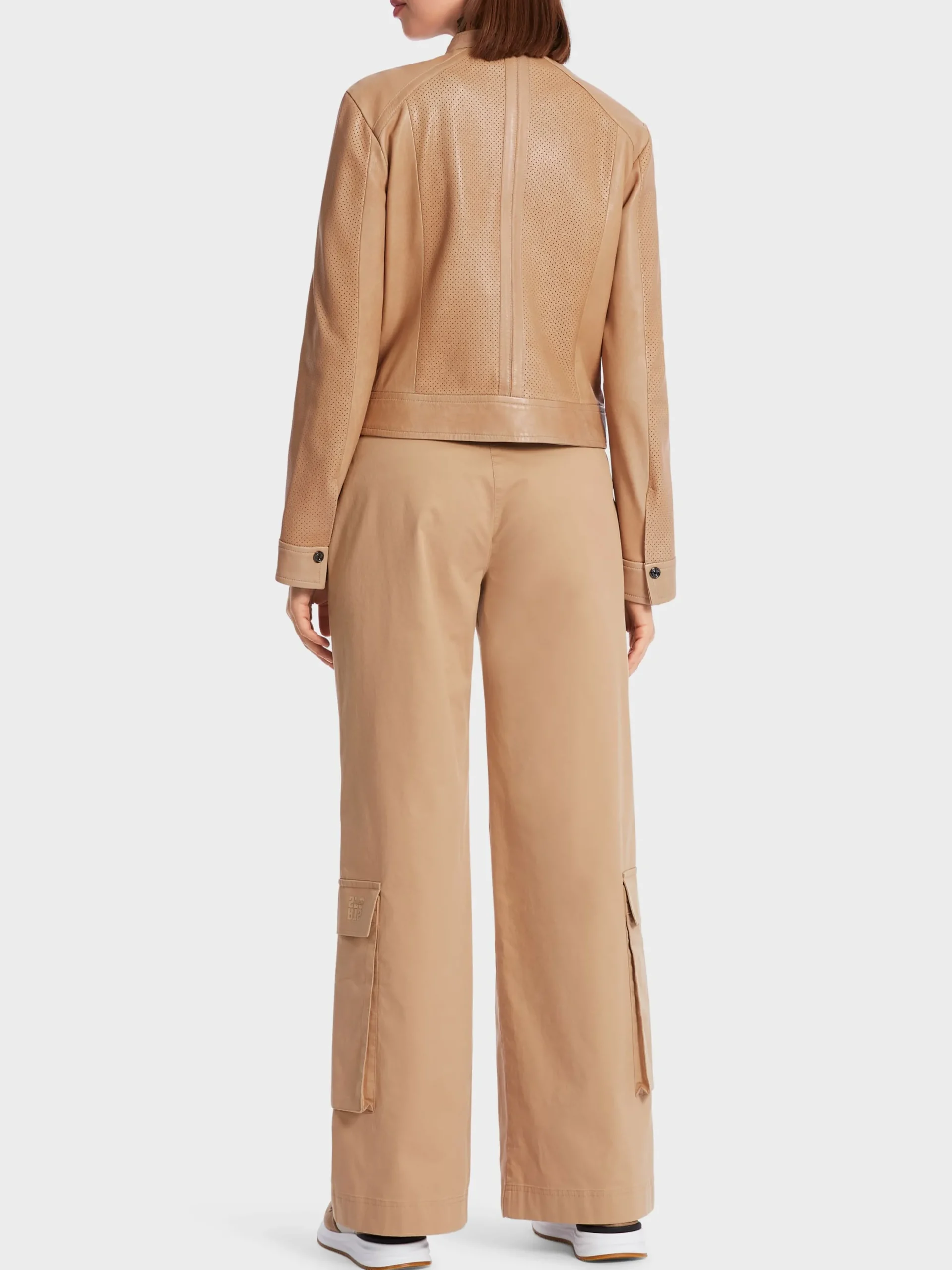 Marc Cain Jacken-LEDERJACKE MIT REIßVERSCHLUSS bright camel