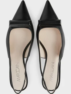 Marc Cain Schuhe-LEDERSLINGS IM FIFTIES STYLE black