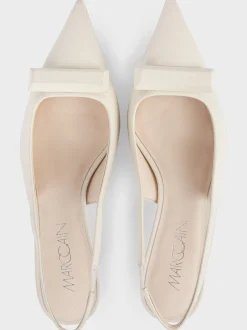 Marc Cain Schuhe-LEDERSLINGS IM FIFTIES STYLE off-white