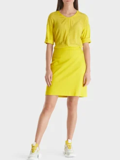 Marc Cain Blusen & Tuniken|Shirts & Tops-LEGERES BLUSENSHIRT bright sulphur