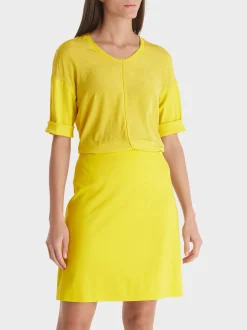 Marc Cain Blusen & Tuniken|Shirts & Tops-LEGERES BLUSENSHIRT bright sulphur