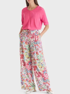 Marc Cain Blusen & Tuniken|Shirts & Tops-LEGERES BLUSENSHIRT super pink