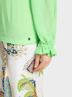 Marc Cain Blusen & Tuniken-LEICHTE BLUSE AUS RECYCELTEM POLYESTER light apple green