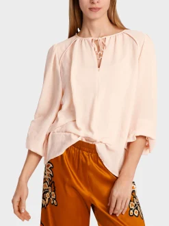 Marc Cain Blusen & Tuniken-LEICHTE BLUSE AUS RECYCELTEM POLYESTER soft rose