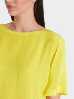 Marc Cain Blusen & Tuniken-LEICHTE BLUSE MIT KIMONO-ÄRMEL soft limeade