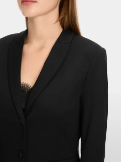 Marc Cain Blazer-LEICHTER BLAZER AUS FEINEM JERSEY black
