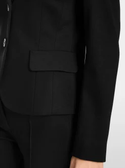 Marc Cain Blazer-LEICHTER BLAZER AUS FEINEM JERSEY black