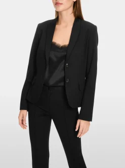 Marc Cain Blazer-LEICHTER BLAZER AUS FEINEM JERSEY black