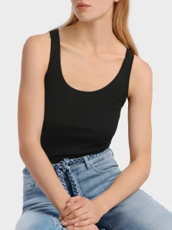 Marc Cain Shirts & Tops-LEICHTES, ÄRMELLOSES TOP black