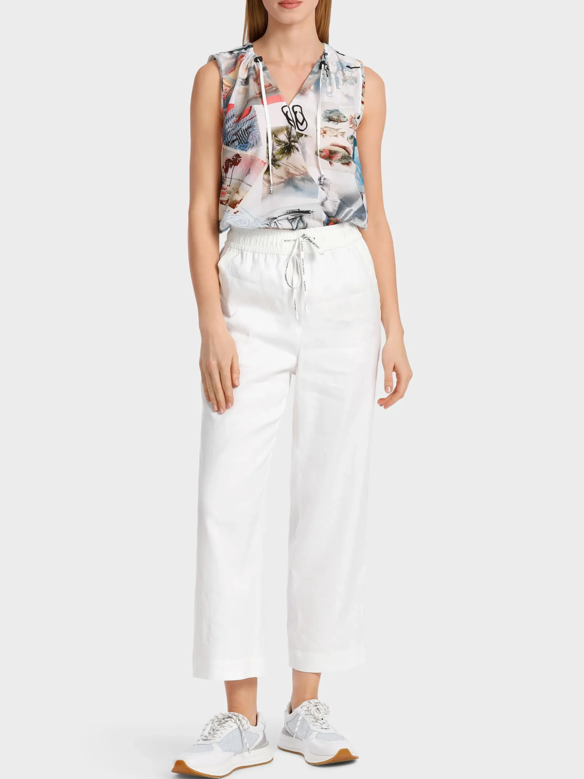 Marc Cain Hosen-LEINENHOSE MODELL WUSU white