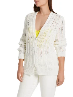 Marc Cain Jacken|Strick-LOCHMUSTER-CARDIGAN