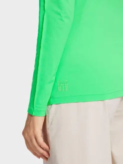 Marc Cain Shirts & Tops-LONGSLEEVE MIT STEHKRAGEN new neon green