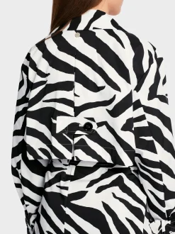 Marc Cain Mäntel & Outdoorjacken-MANTEL MIT ZEBRA-PRINT white and black