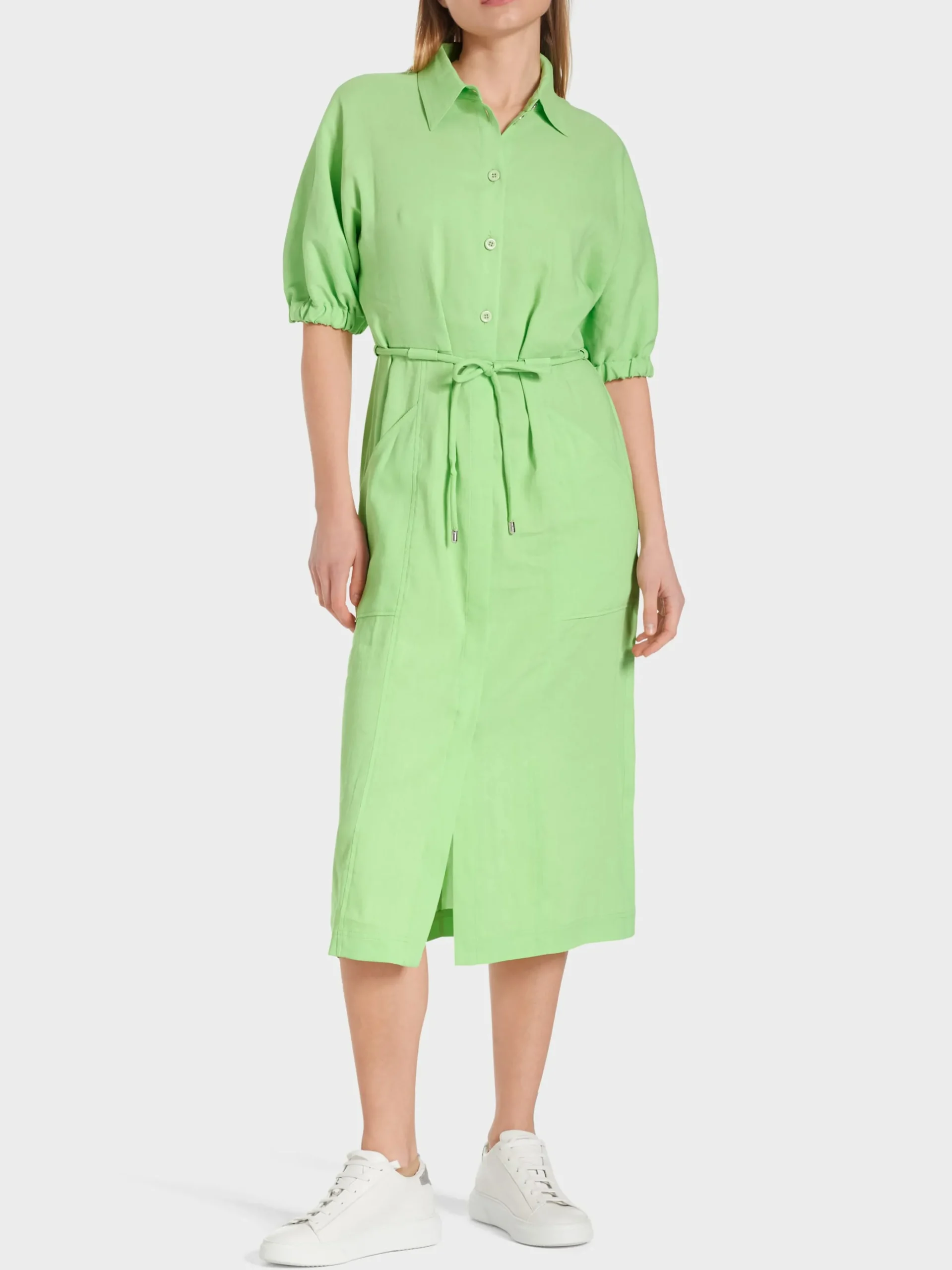 Marc Cain Kleider-MIDIKLEID MIT KIMONO-ÄRMELN light apple green