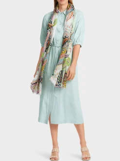 Marc Cain Kleider-MIDIKLEID MIT KIMONO-ÄRMELN smoky ice new