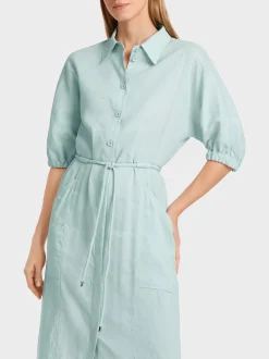 Marc Cain Kleider-MIDIKLEID MIT KIMONO-ÄRMELN smoky ice new